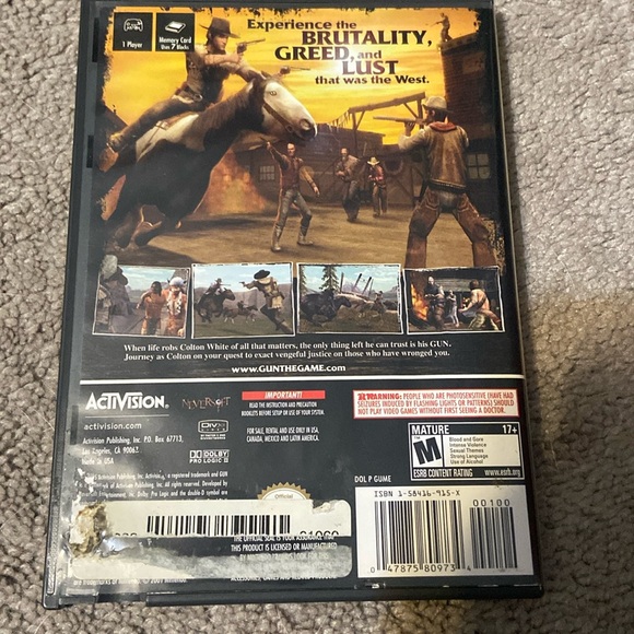 Nintendo GameCube GUN Authentic Case, Disc and Booklet - Picture 2 of 5